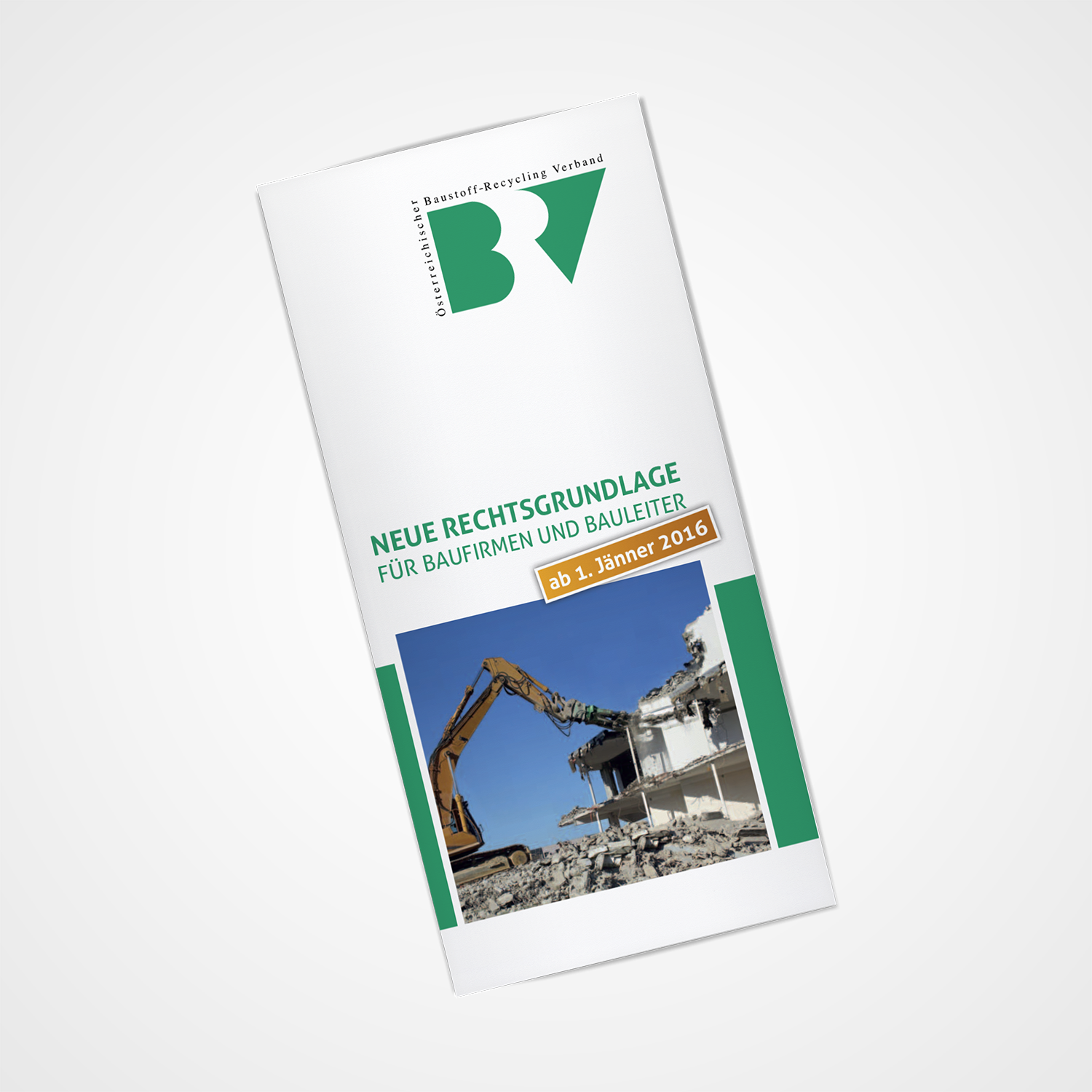 Infofolder für Bauleiter