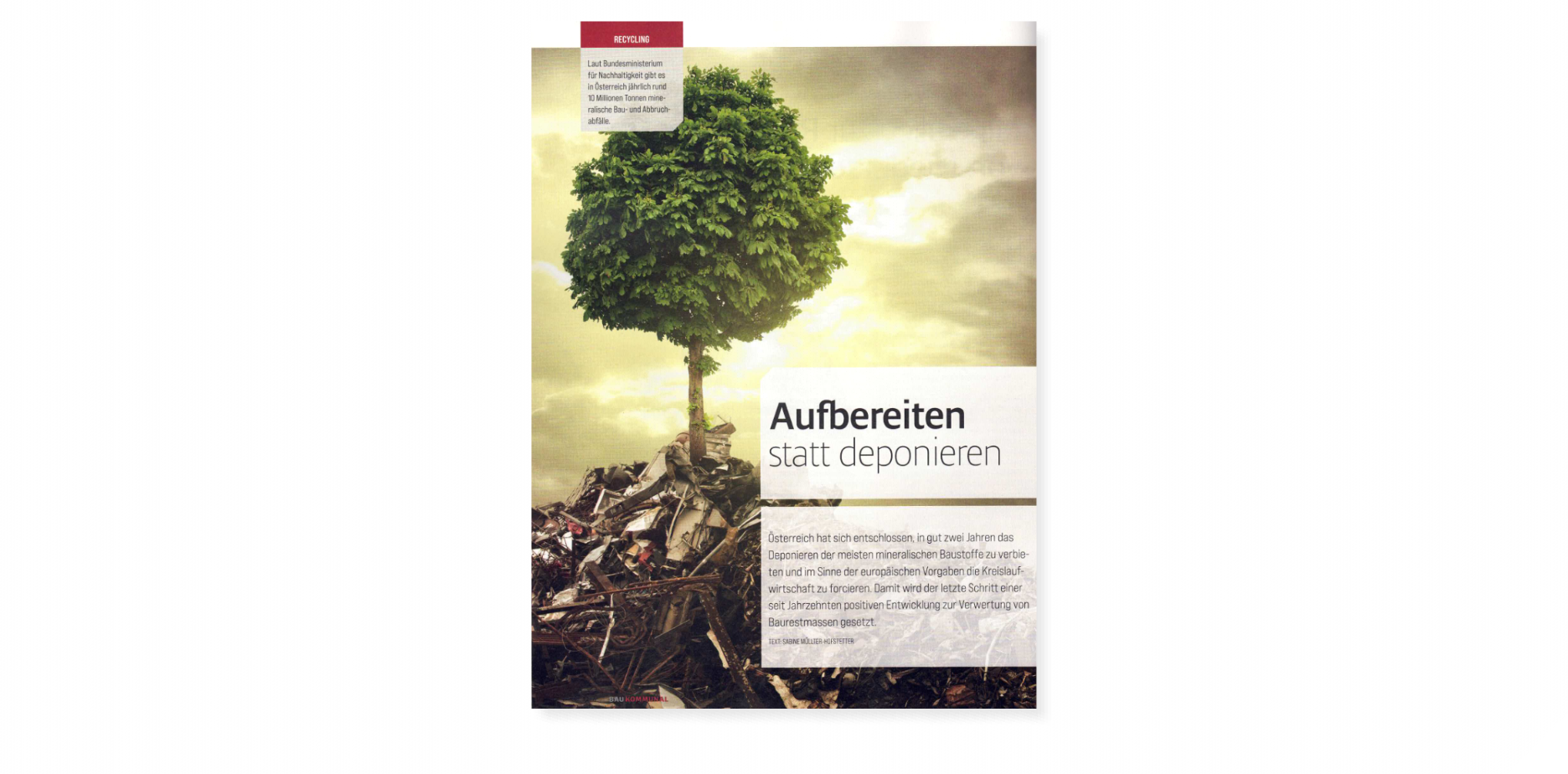 Aufbereiten statt deponieren