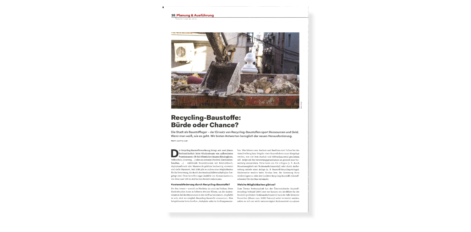 Recycling-Baustoffe: Bürde oder Chance?