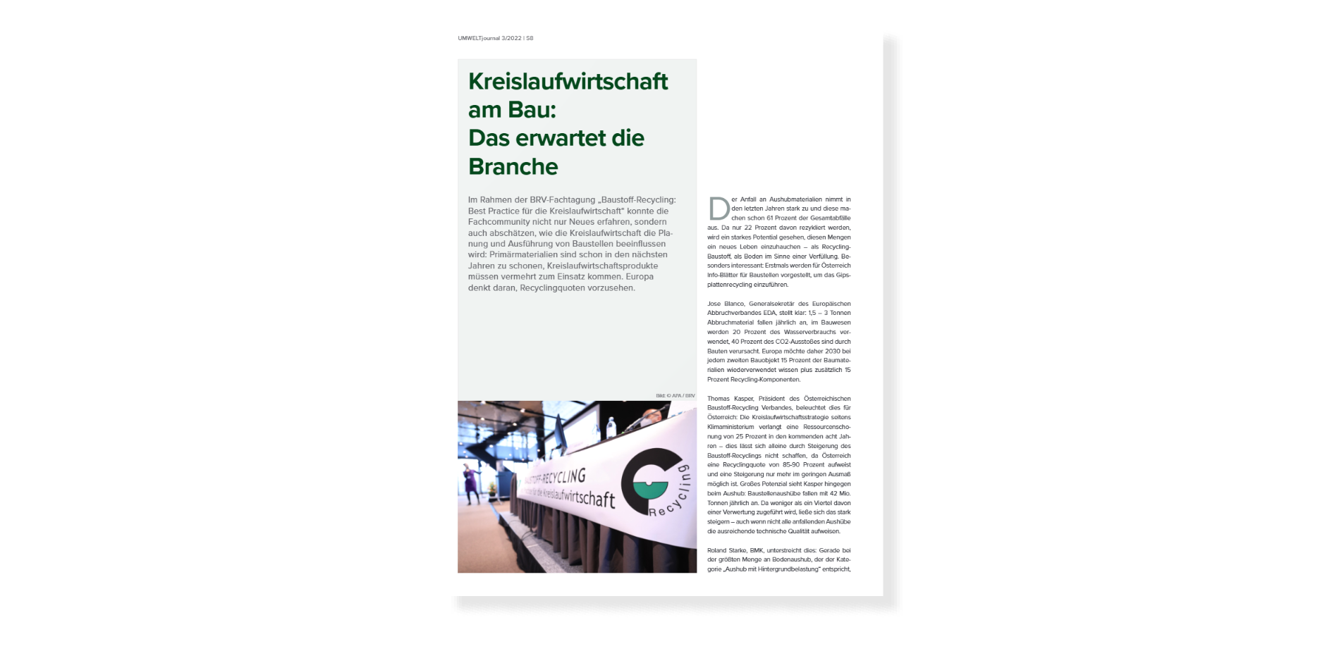 Kreislaufwirtschaft am Bau: Das erwartet die Branche