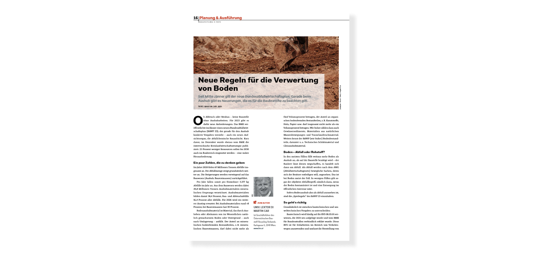 Neue Regeln für die Verwertung von Boden